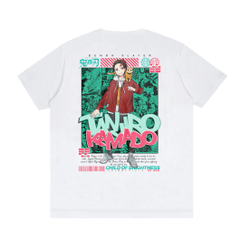 Animophilia Kaos Anime Tanjiro Kamado – Kimetsu No Yaiba White Tshirt