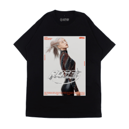 Hotura Kaos Kpop BLACKPINK – Chrome ROSE Black Tshirt
