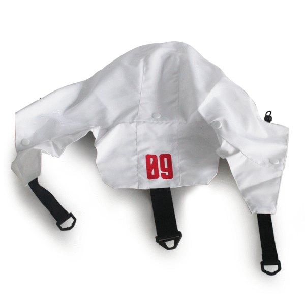 Windproof Japanese Techwear Parka Jacket - HYPER ZERO TECHRACER - WHITE - Image 5