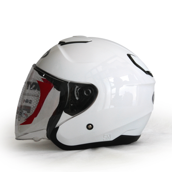 ⚝₅ KYT Half Face Kyoto Solid White - Image 3