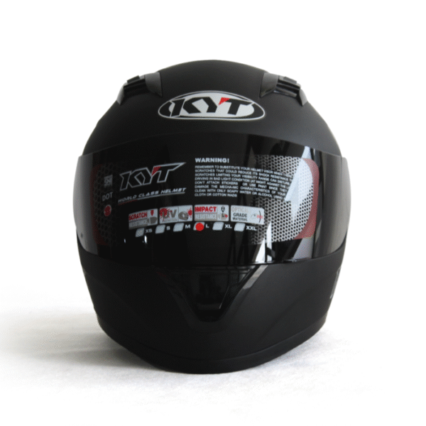 KYT Full Face R10 Solid Black - Image 2