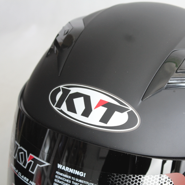 KYT Full Face R10 Solid Black - Image 5