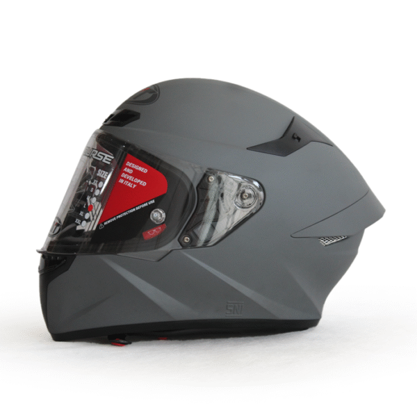 KYT Full Face TT Course Grey Solid - Image 3
