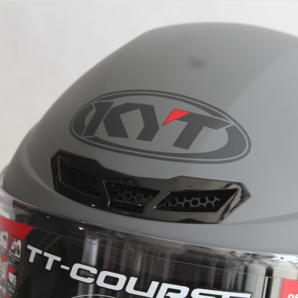 KYT Full Face TT Course Grey Solid - Image 5