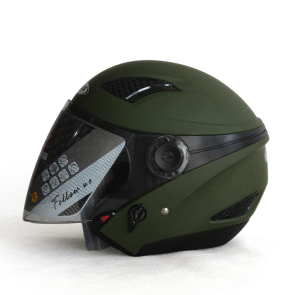 Zeus Half Face 610 Green Army - Image 3