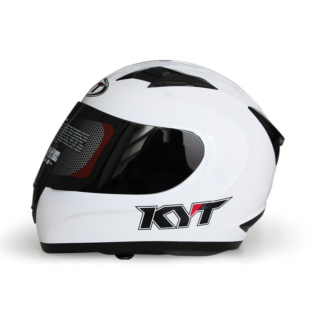 KYT R10 White Solid Color for Motorcycle Helmet - Image 2