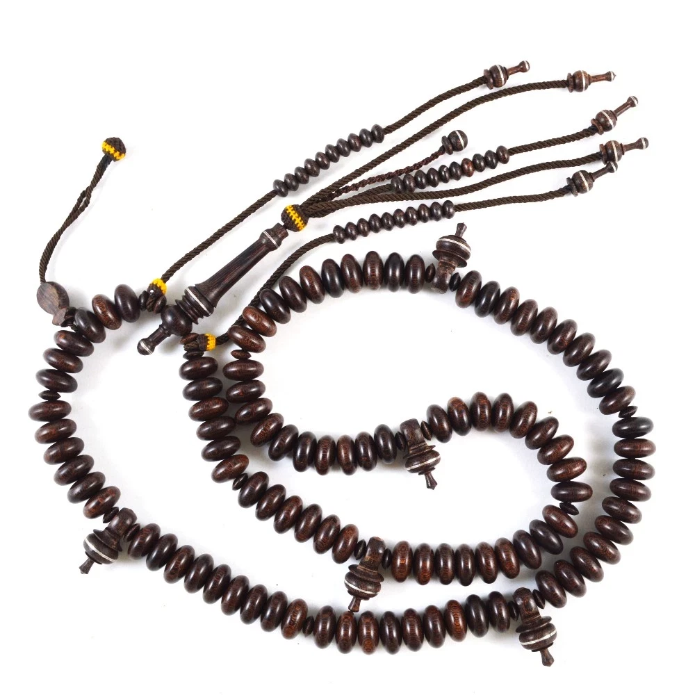 Limited Edition Large 15mm x 08mm Tamarind Wood Handmade Sufi Tijani Prayer bead - Image 2