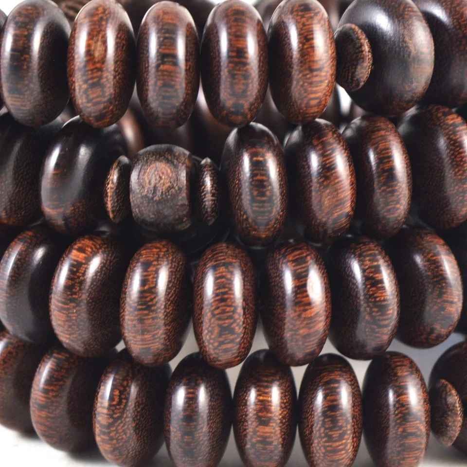 Limited Edition Large 15mm x 08mm Tamarind Wood Handmade Sufi Tijani Prayer bead - Image 4