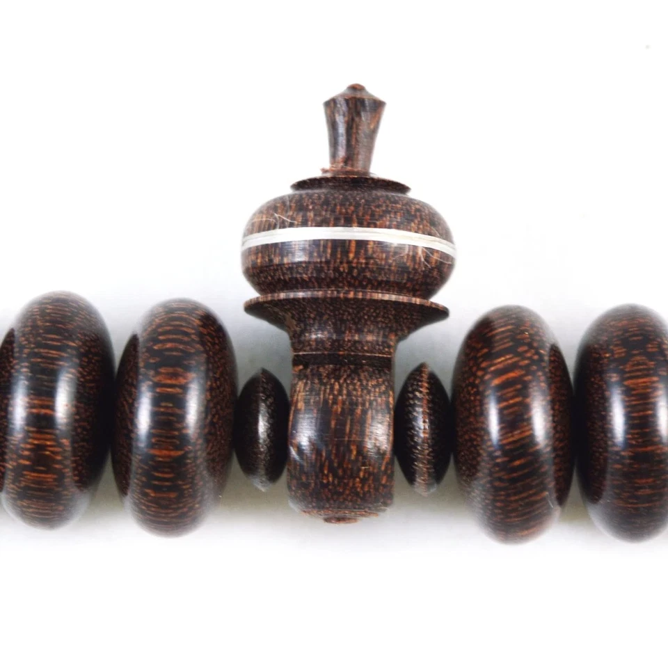 Limited Edition Large 15mm x 08mm Tamarind Wood Handmade Sufi Tijani Prayer bead - Image 5