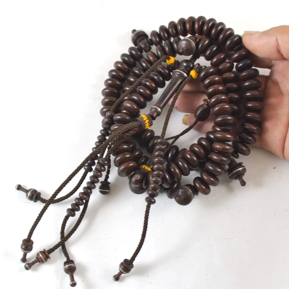Limited Edition Large 15mm x 08mm Tamarind Wood Handmade Sufi Tijani Prayer bead - Image 7