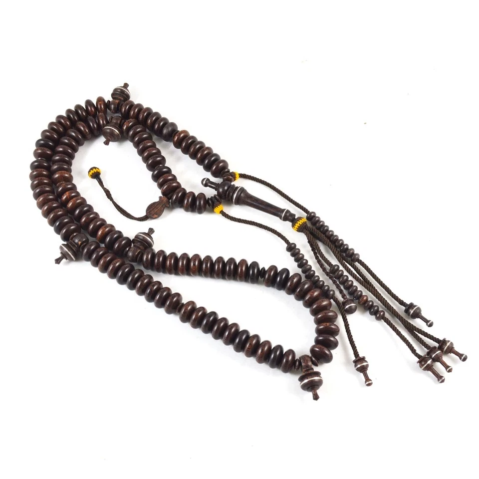 Limited Edition Large 15mm x 08mm Tamarind Wood Handmade Sufi Tijani Prayer bead - Image 8
