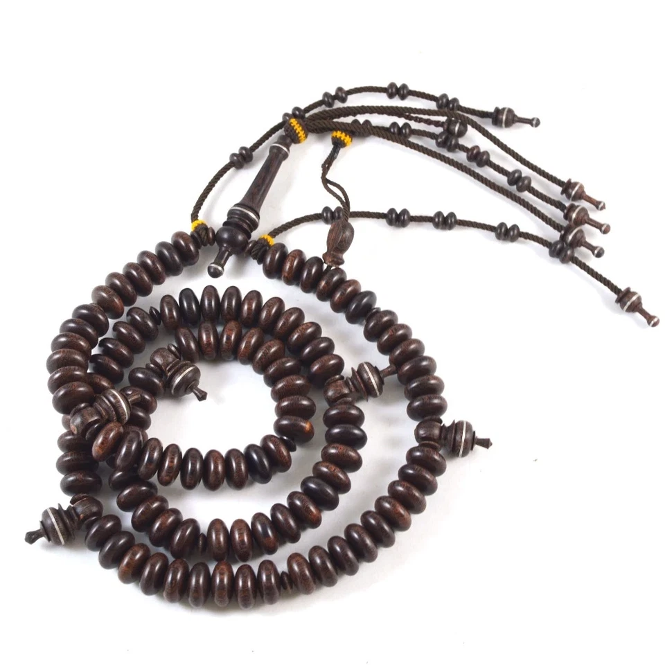 Limited Edition Large 15mm x 08mm Tamarind Wood Handmade Sufi Tijani Prayer bead