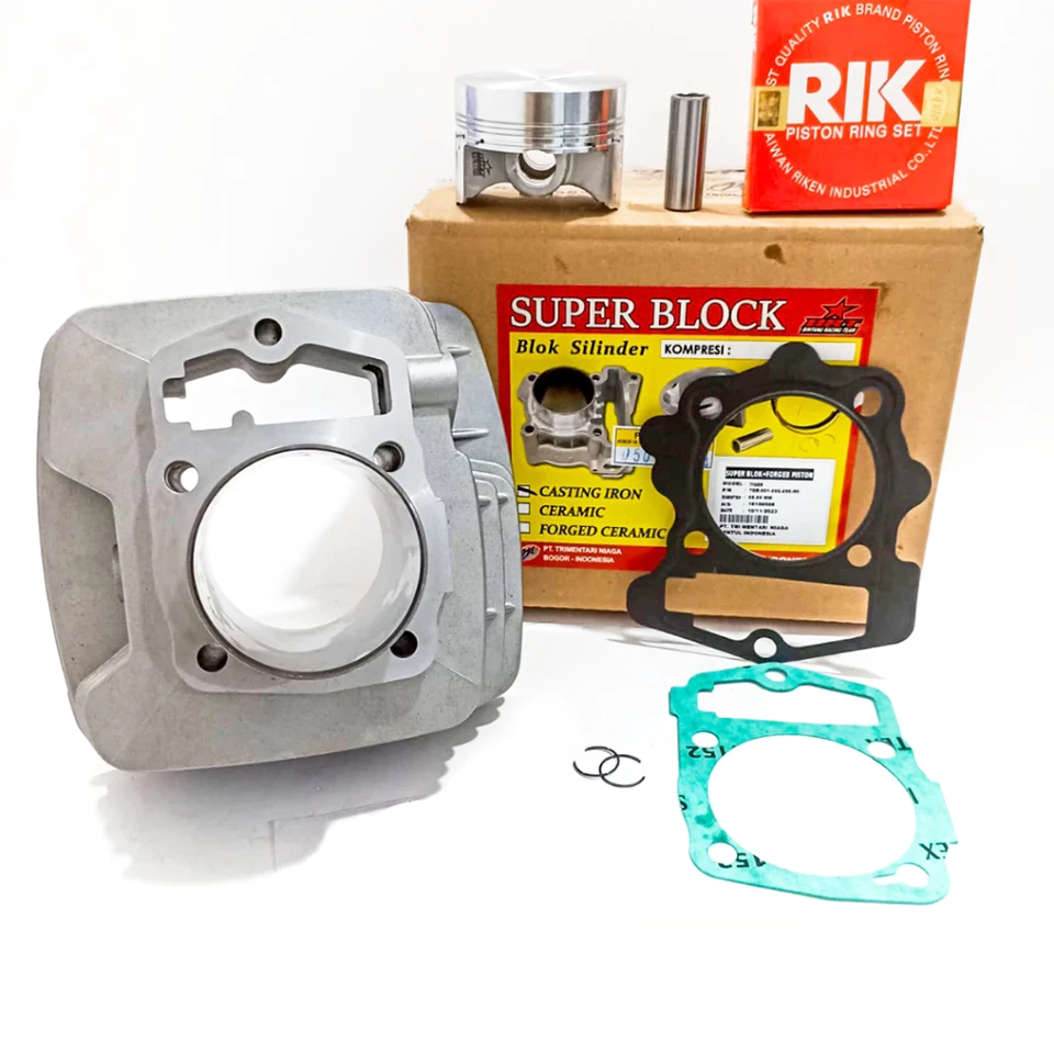BRT 66mm Ceramic / Cast Iron Bore Up Cylinder Kit for Honda Tiger Megapro GL Series For mende-2396 - Image 4