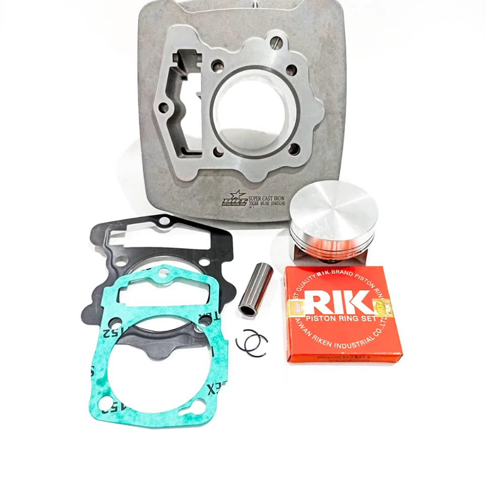 BRT 66mm Ceramic / Cast Iron Bore Up Cylinder Kit for Honda Tiger Megapro GL Series For mende-2396 - Image 6